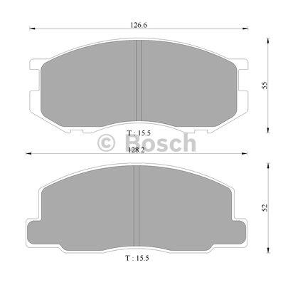 Bosch 0 986 505 343 Brake Pad Set, disc brake 0986505343: Buy near me in Poland at 2407.PL - Good price!