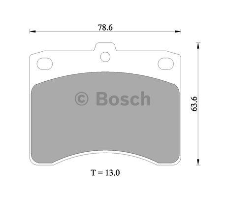 Bosch 0 986 505 358 Brake Pad Set, disc brake 0986505358: Buy near me in Poland at 2407.PL - Good price!