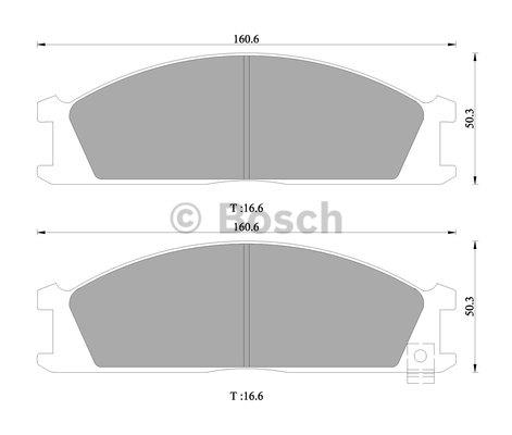 Bosch 0 986 505 363 Brake Pad Set, disc brake 0986505363: Buy near me in Poland at 2407.PL - Good price!