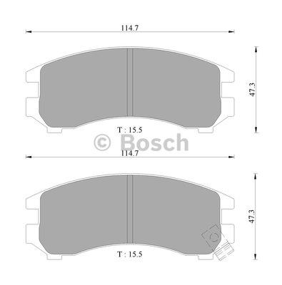 Bosch 0 986 505 375 Brake Pad Set, disc brake 0986505375: Buy near me in Poland at 2407.PL - Good price!
