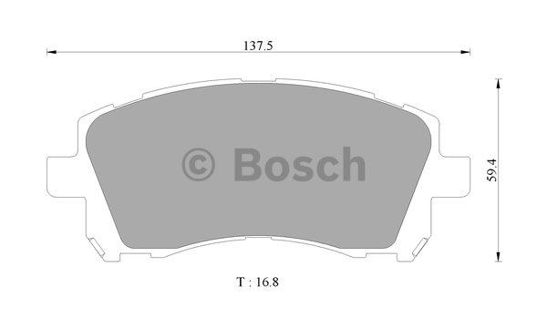 Bosch 0 986 505 668 Brake Pad Set, disc brake 0986505668: Buy near me in Poland at 2407.PL - Good price!