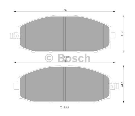 Bosch 0 986 505 678 Brake Pad Set, disc brake 0986505678: Buy near me in Poland at 2407.PL - Good price!