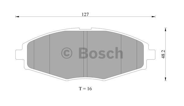 Bosch 0 986 505 680 Тормозные колодки дисковые, комплект 0986505680: Отличная цена - Купить в Польше на 2407.PL!