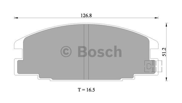 Bosch 0 986 505 700 Brake Pad Set, disc brake 0986505700: Buy near me in Poland at 2407.PL - Good price!