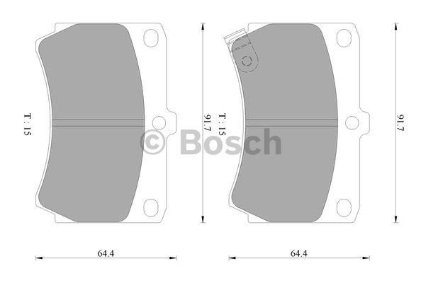 Bosch 0 986 AB2 053 Гальмівні колодки, комплект 0986AB2053: Купити у Польщі - Добра ціна на 2407.PL!