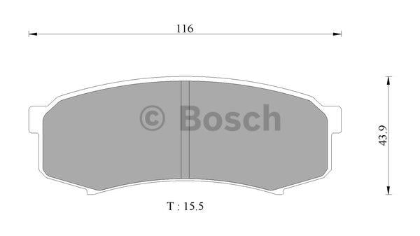 Bosch 0 986 AB2 074 Тормозные колодки дисковые, комплект 0986AB2074: Отличная цена - Купить в Польше на 2407.PL!