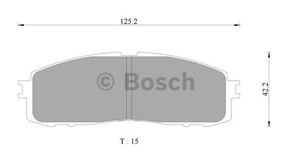 Bosch 0 986 AB2 080 Тормозные колодки дисковые, комплект 0986AB2080: Отличная цена - Купить в Польше на 2407.PL!