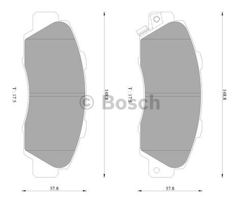 Bosch 0 986 AB2 204 Тормозные колодки дисковые, комплект 0986AB2204: Отличная цена - Купить в Польше на 2407.PL!