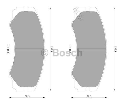 Bosch 0 986 AB2 234 Гальмівні колодки, комплект 0986AB2234: Приваблива ціна - Купити у Польщі на 2407.PL!