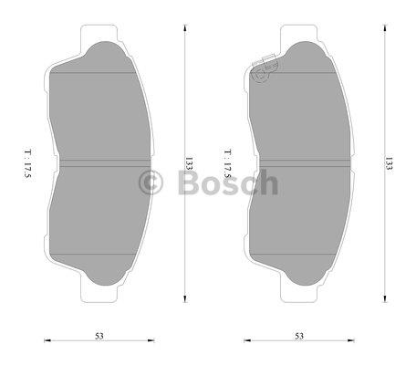Bosch 0 986 AB2 242 Brake Pad Set, disc brake 0986AB2242: Buy near me in Poland at 2407.PL - Good price!