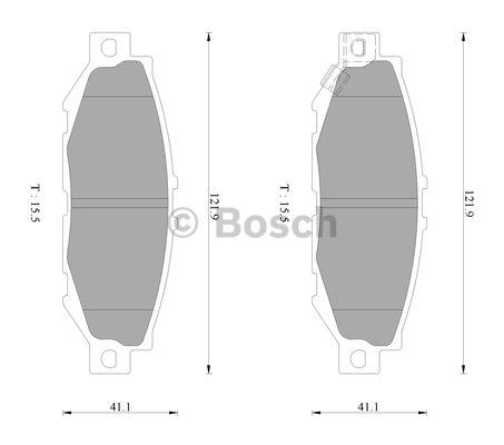 Bosch 0 986 AB2 243 Тормозные колодки дисковые, комплект 0986AB2243: Отличная цена - Купить в Польше на 2407.PL!