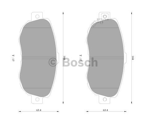 Bosch 0 986 AB2 256 Гальмівні колодки, комплект 0986AB2256: Приваблива ціна - Купити у Польщі на 2407.PL!