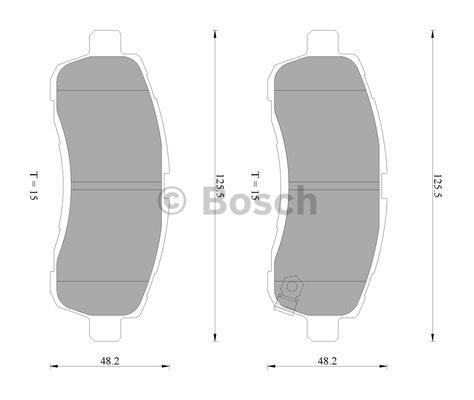 Bosch 0 986 AB2 275 Brake Pad Set, disc brake 0986AB2275: Buy near me in Poland at 2407.PL - Good price!