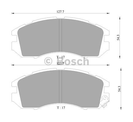 Bosch 0 986 505 796 Тормозные колодки дисковые, комплект 0986505796: Отличная цена - Купить в Польше на 2407.PL!