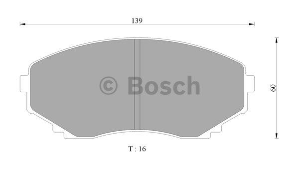 Bosch 0 986 505 941 Тормозные колодки дисковые, комплект 0986505941: Отличная цена - Купить в Польше на 2407.PL!
