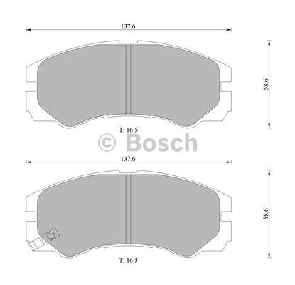 Bosch 0 986 505 961 Гальмівні колодки, комплект 0986505961: Приваблива ціна - Купити у Польщі на 2407.PL!
