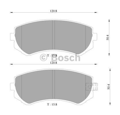 Bosch 0 986 505 970 Brake Pad Set, disc brake 0986505970: Buy near me in Poland at 2407.PL - Good price!