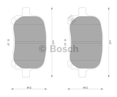 Bosch 0 986 AB2 326 Brake Pad Set, disc brake 0986AB2326: Buy near me in Poland at 2407.PL - Good price!