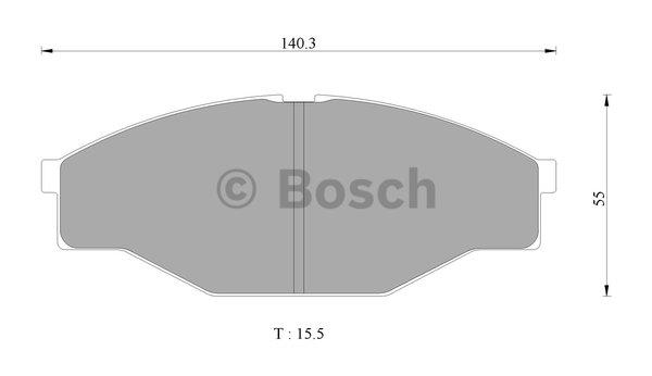 Bosch 0 986 AB2 340 Гальмівні колодки, комплект 0986AB2340: Приваблива ціна - Купити у Польщі на 2407.PL!