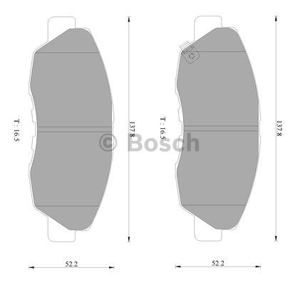 Bosch 0 986 AB2 363 Тормозные колодки дисковые, комплект 0986AB2363: Отличная цена - Купить в Польше на 2407.PL!