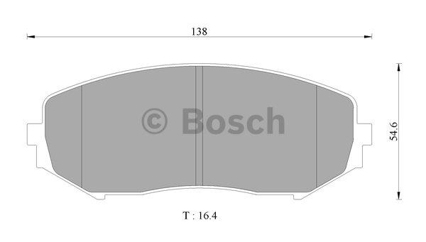Bosch 0 986 AB2 371 Scheibenbremsbeläge, Set 0986AB2371: Kaufen Sie zu einem guten Preis in Polen bei 2407.PL!