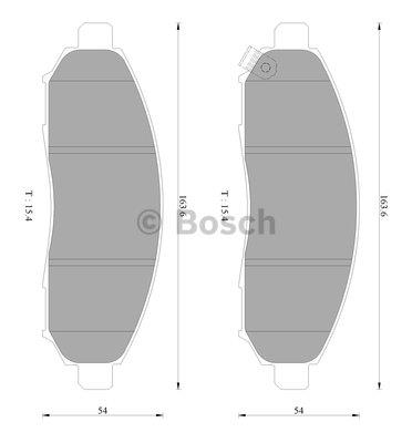 Bosch 0 986 AB2 372 Тормозные колодки дисковые, комплект 0986AB2372: Отличная цена - Купить в Польше на 2407.PL!