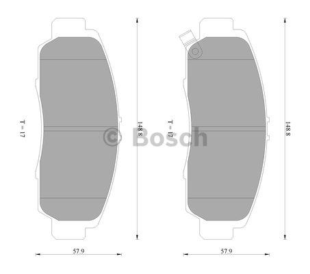 Bosch 0 986 AB2 381 Тормозные колодки дисковые, комплект 0986AB2381: Отличная цена - Купить в Польше на 2407.PL!