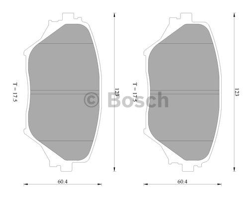 Bosch 0 986 AB2 383 Brake Pad Set, disc brake 0986AB2383: Buy near me in Poland at 2407.PL - Good price!