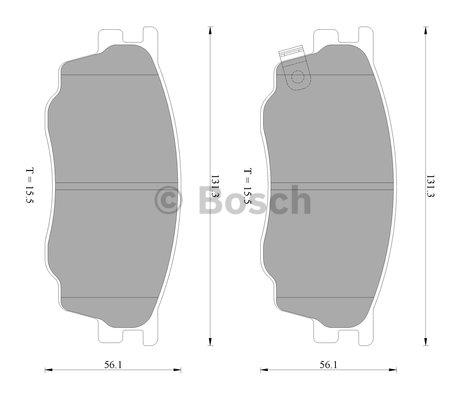 Bosch 0 986 AB2 390 Гальмівні колодки, комплект 0986AB2390: Приваблива ціна - Купити у Польщі на 2407.PL!