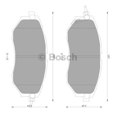 Bosch 0 986 AB2 393 Brake Pad Set, disc brake 0986AB2393: Buy near me in Poland at 2407.PL - Good price!