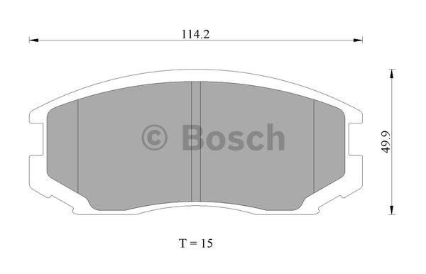 Bosch 0 986 AB2 407 Brake Pad Set, disc brake 0986AB2407: Buy near me in Poland at 2407.PL - Good price!