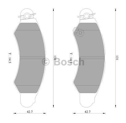 Bosch 0 986 AB2 425 Brake Pad Set, disc brake 0986AB2425: Buy near me in Poland at 2407.PL - Good price!