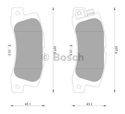 Bosch 0 986 AB2 429 Scheibenbremsbeläge, Set 0986AB2429: Kaufen Sie zu einem guten Preis in Polen bei 2407.PL!