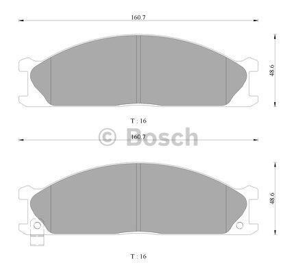 Bosch 0 986 AB2 467 Brake Pad Set, disc brake 0986AB2467: Buy near me in Poland at 2407.PL - Good price!