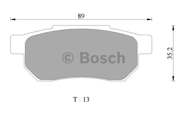 Bosch 0 986 AB2 489 Гальмівні колодки, комплект 0986AB2489: Приваблива ціна - Купити у Польщі на 2407.PL!