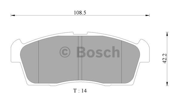 Bosch 0 986 AB2 490 Klocki hamulcowe, zestaw 0986AB2490: Dobra cena w Polsce na 2407.PL - Kup Teraz!