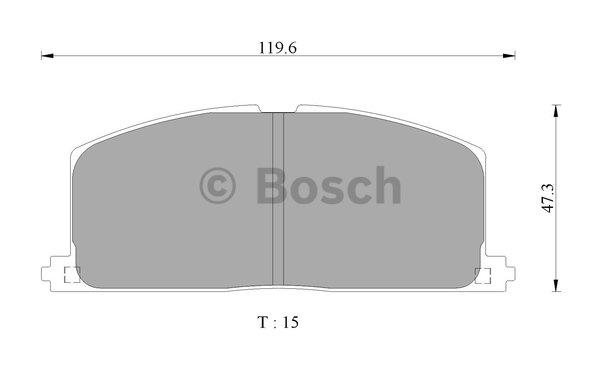 Bosch 0 986 AB2 491 Scheibenbremsbeläge, Set 0986AB2491: Kaufen Sie zu einem guten Preis in Polen bei 2407.PL!