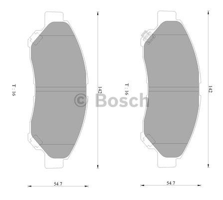 Bosch 0 986 AB2 493 Brake Pad Set, disc brake 0986AB2493: Buy near me at 2407.PL in Poland at an Affordable price!