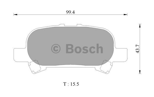 Bosch 0 986 AB2 504 Brake Pad Set, disc brake 0986AB2504: Buy near me in Poland at 2407.PL - Good price!