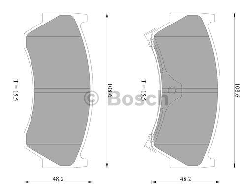 Bosch 0 986 AB2 612 Тормозные колодки дисковые, комплект 0986AB2612: Отличная цена - Купить в Польше на 2407.PL!