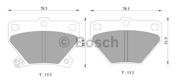 Bosch 0 986 AB2 670 Brake Pad Set, disc brake 0986AB2670: Buy near me in Poland at 2407.PL - Good price!