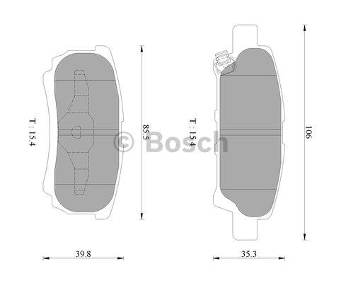 Bosch 0 986 AB2 754 Тормозные колодки дисковые, комплект 0986AB2754: Отличная цена - Купить в Польше на 2407.PL!