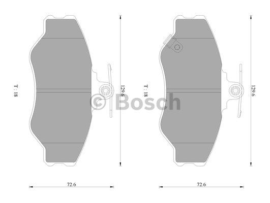 Bosch 0 986 AB3 026 Тормозные колодки дисковые, комплект 0986AB3026: Отличная цена - Купить в Польше на 2407.PL!