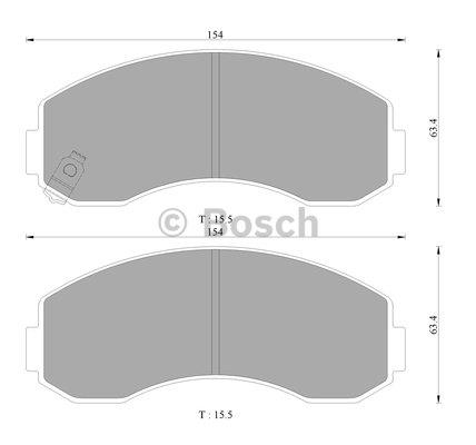 Bosch 0 986 AB3 030 Klocki hamulcowe, zestaw 0986AB3030: Dobra cena w Polsce na 2407.PL - Kup Teraz!