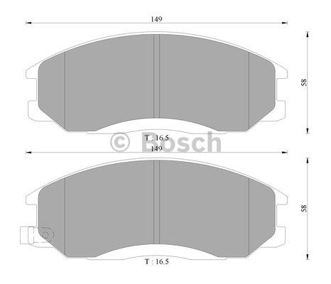 Bosch 0 986 AB3 033 Тормозные колодки дисковые, комплект 0986AB3033: Отличная цена - Купить в Польше на 2407.PL!