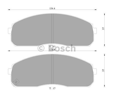 Bosch 0 986 AB3 051 Scheibenbremsbeläge, Set 0986AB3051: Kaufen Sie zu einem guten Preis in Polen bei 2407.PL!
