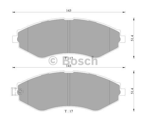 Bosch 0 986 AB3 061 Тормозные колодки дисковые, комплект 0986AB3061: Отличная цена - Купить в Польше на 2407.PL!