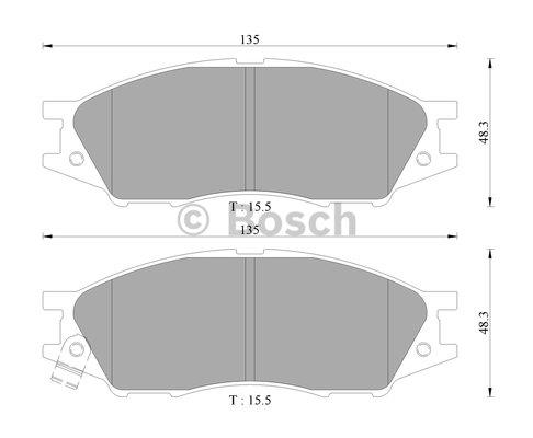 Bosch 0 986 AB3 062 Тормозные колодки дисковые, комплект 0986AB3062: Купить в Польше - Отличная цена на 2407.PL!