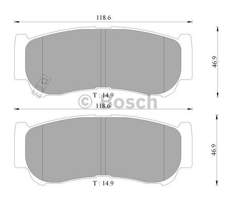 Bosch 0 986 AB3 067 Тормозные колодки дисковые, комплект 0986AB3067: Отличная цена - Купить в Польше на 2407.PL!