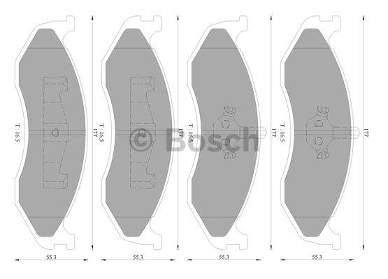 Bosch 0 986 AB3 079 Brake Pad Set, disc brake 0986AB3079: Buy near me in Poland at 2407.PL - Good price!